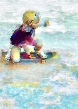 Skateboarding Poster