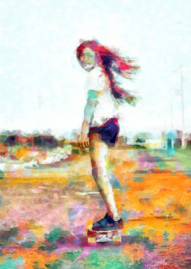 Skateboarding Poster