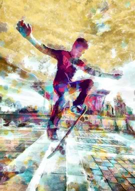 Skateboarding Poster