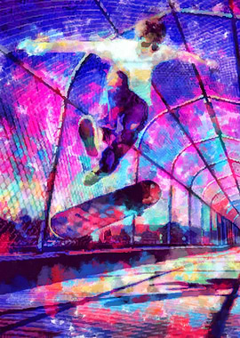 Skateboarding Poster