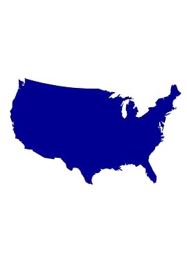 USA Map Silhouette