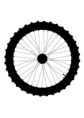 Bicycle Wheel Silhouette