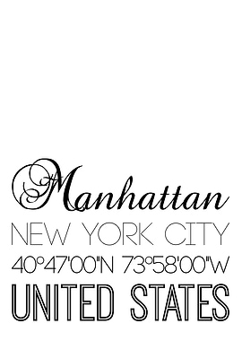 Manhattan On White