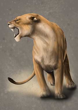 Fighting lioness attack