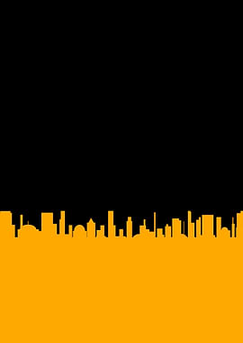 Black Background Cityscape