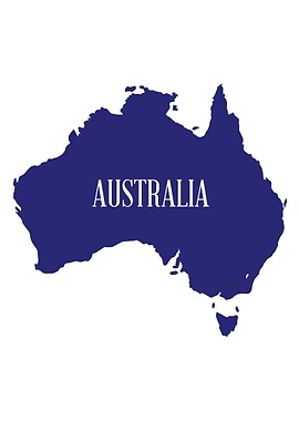 Australia Map Silhouette
