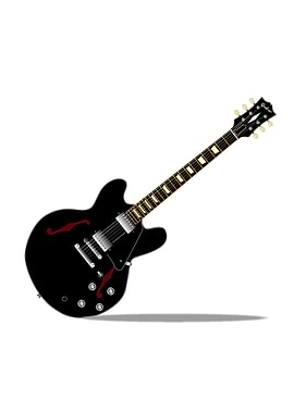 Black Semi Solid Guitar