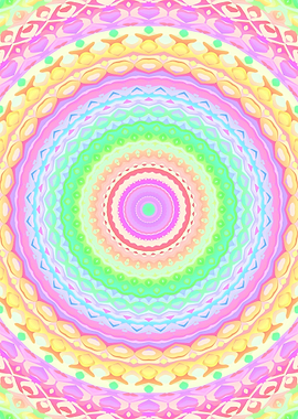 Vivid Rainbow Kaleidoscope