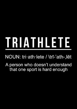 TRIATHLETE FUNNY GIFT