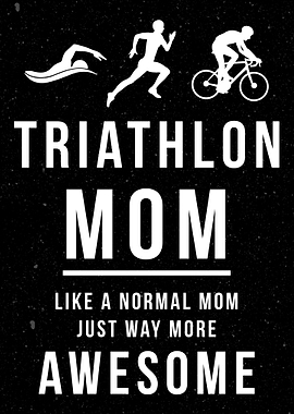 THRIATHLON MOM FUNNY GIFT