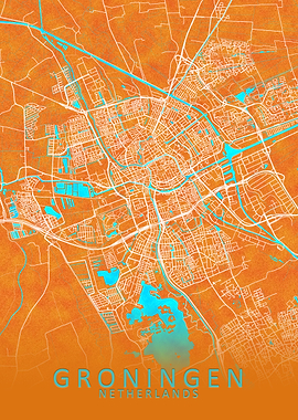 Groningen Netherlands Map