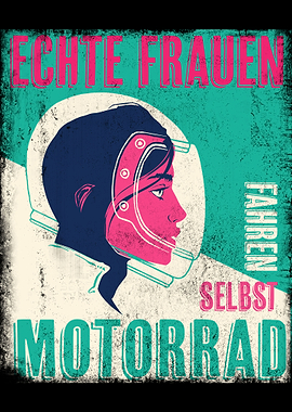 Woman Bike Motorrad German