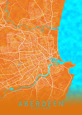Aberdeen Scotland City Map