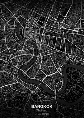 bangkok thailand city map