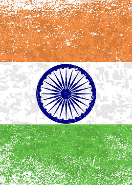 Flag of India Grunge