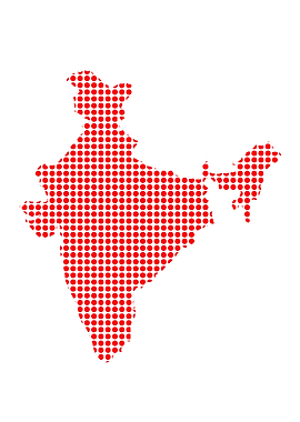 Red Dot Map of India
