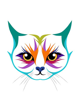 Cat PopArt Illustration