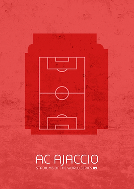 AC Ajaccio Stadium Art