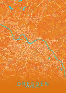 Dresden Germany City Map