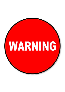 Circular Warning Sign
