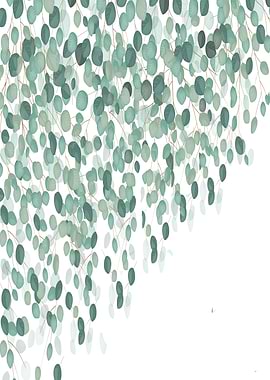 watercolor plant lite left