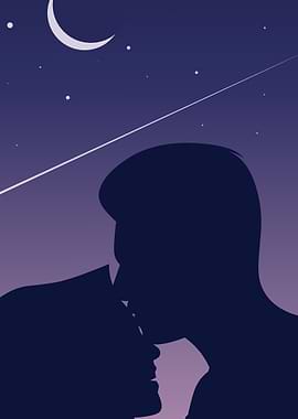 Vector Romance At Night