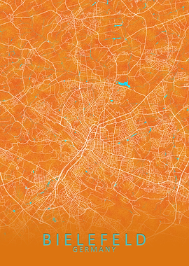 Bielefeld Germany City Map
