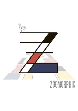 Neoplasticism Art Letter Z