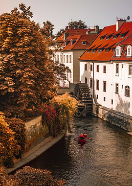 Prague view of the river