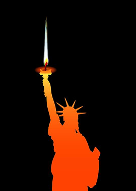 Statue Of Liberty Candle