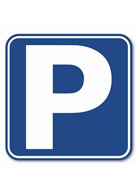 Blue Parking Sign