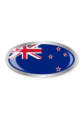 New Zealand Flag Button