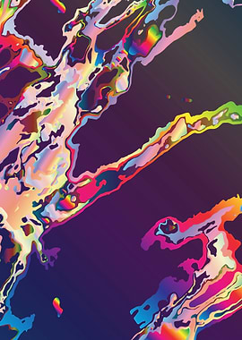 Abstract Gasoline On Water