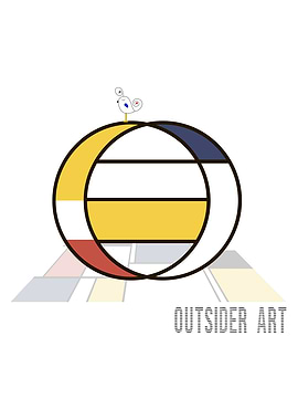 Neoplasticism Art Letter O