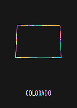 Colorado Map Black