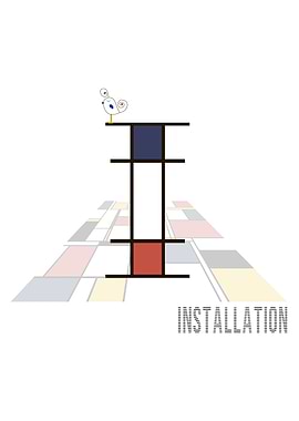 Neoplasticism Art Letter I