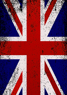 Grunge Union Jack Flag