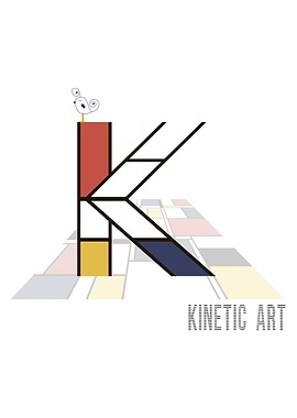 Neoplasticism Art Letter K