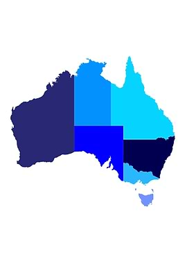 Australia State Silhouette