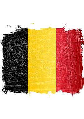 Belgian Grunge Flag