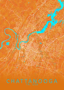 Chattanooga TN USA Blue