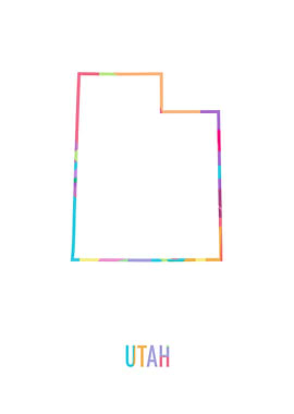 Utah Map White