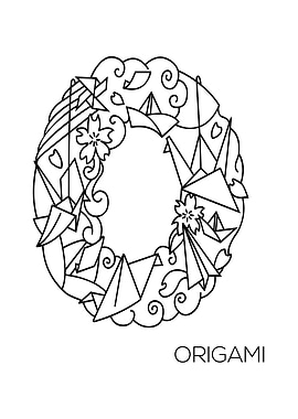 Japanese Type Art Letter O