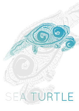 Sea Turtle Silhouette