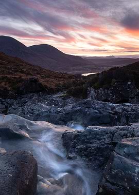 Sunset in the mountain