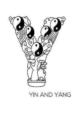 Japanese Type Art Letter Y