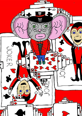 The playing cards room