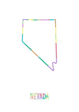 Nevada Map White