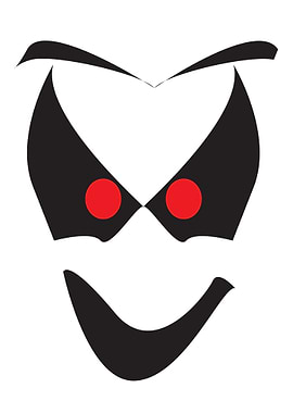 White Halloween Ghost Face