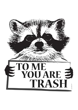 Trash panda cute raccoon